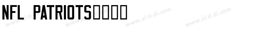 NFL Patriots字体转换